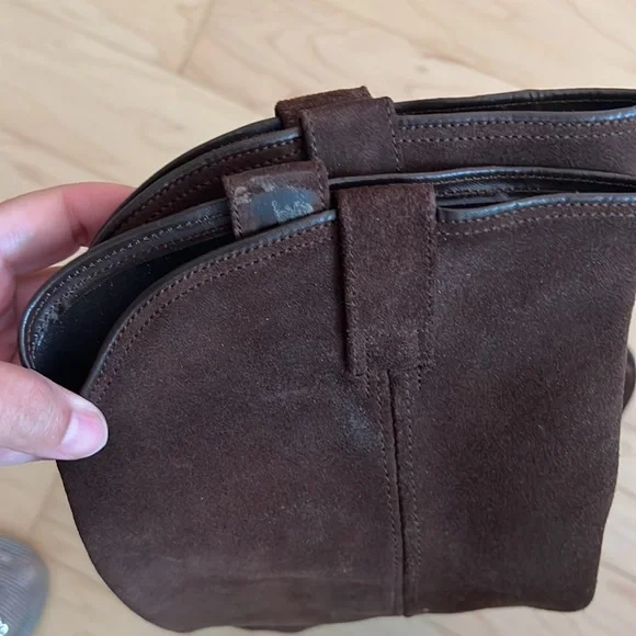 Frye suede tall riding boots stylish and never used y2k boots run 7in width. - Picture 10 of 13